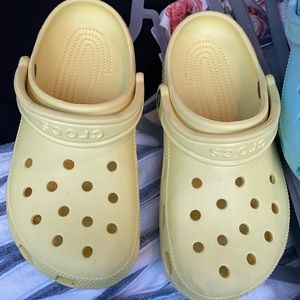 Yellow crocs